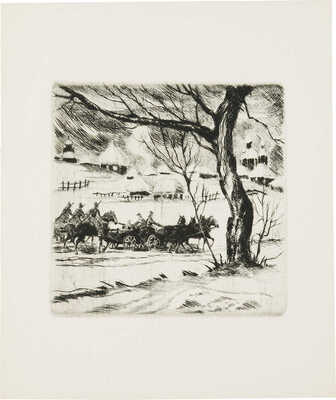 Юдовин Соломон Борисович. Подборка из 7 гравюр серии «Былое» с досок 